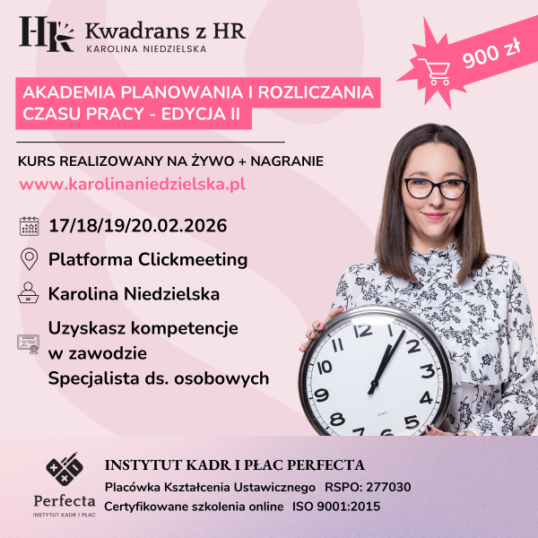 Akademia planowania i rozliczania czasu pracy (edycja II) - 17-20.02.2026