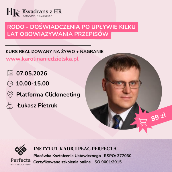 RODO - doświadczenia po upływie kilku lat obowiązywania przepisów - 07.05.2026