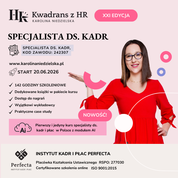 Kurs Specjalista ds. Kadr edycja XXI - nie zawiera zestawu książek