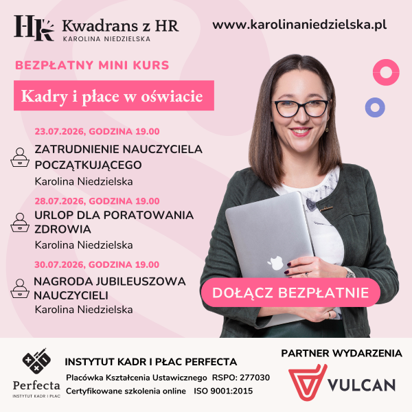 Bezpłatny mini kurs - Kadry i płace w oświacie