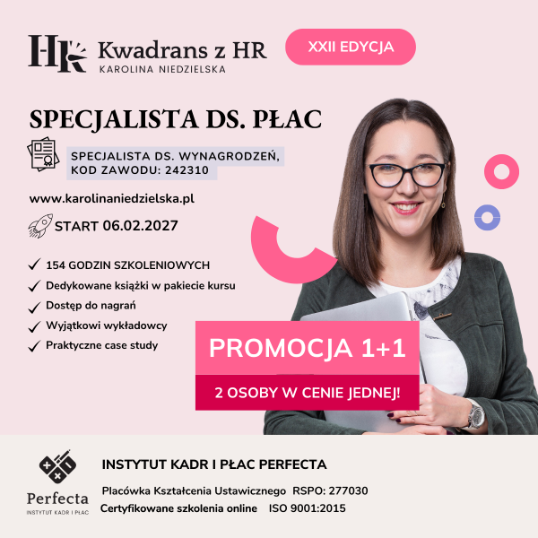 Kurs Specjalista ds. Płac edycja XXII - nie zawiera zestawu książek