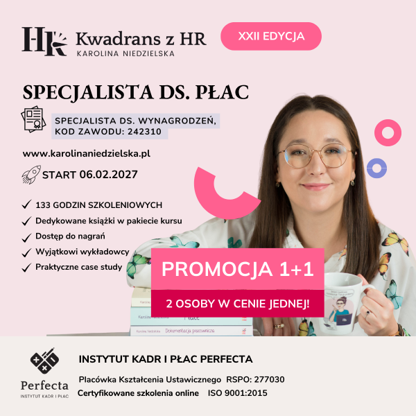 Kurs Specjalista ds. Płac edycja XXII - nie zawiera programu Comarch Optima