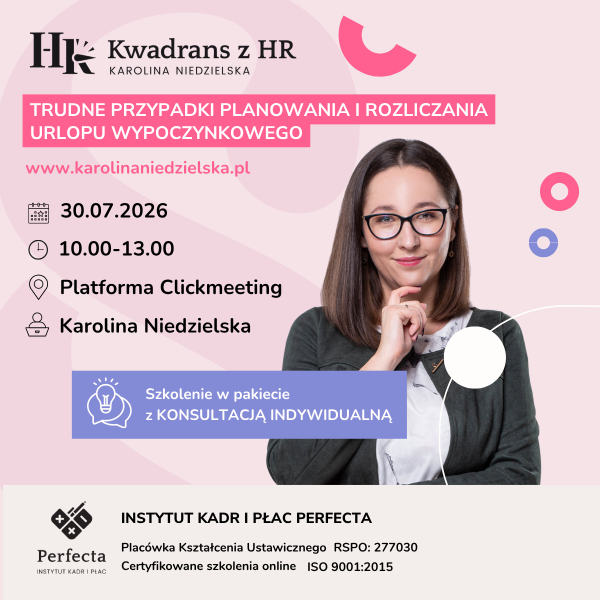 Trudne przypadki planowania i rozliczania urlopu wypoczynkowego - 30.07.2026