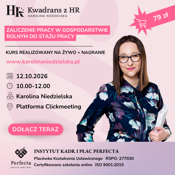 Zaliczenie pracy w gospodarstwie rolnym do stażu pracy - 12.10.2026