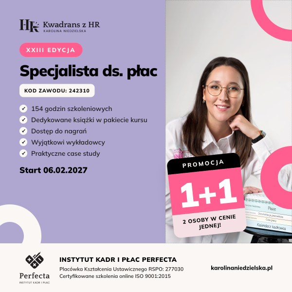 Kurs Specjalista ds. Płac - edycja XXIII