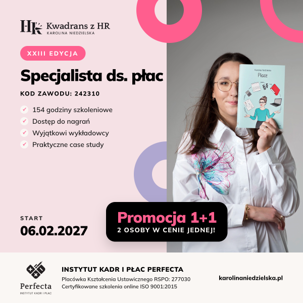 Kurs Specjalista ds. Płac edycja XXIII - nie zawiera zestawu książek